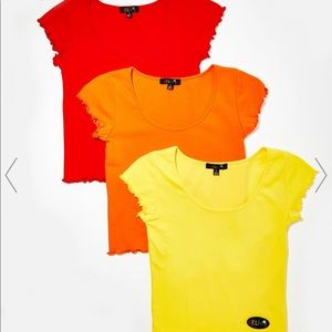 🍊 3 dELiA*s Cutie Tees